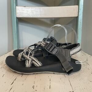 Chaco Womens Size 7 ZX2‎ Sandals Gray Geometric Hiking Outdoor Gorpcore
